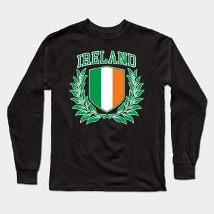 Ireland - Collegiate Coat of Arms Long Sleeve T-Shirt